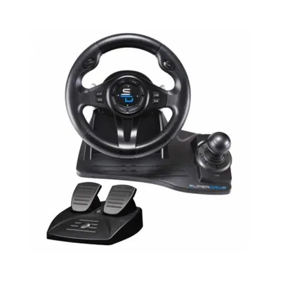 Lenkrad SUBSONIC GS550 Simulation mit Pedalen und Schalthebel, 270°, multiplatform