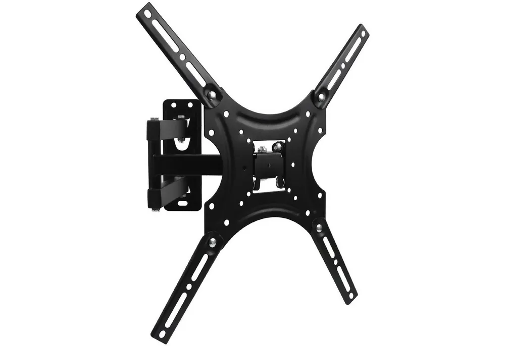 SunJas TV-Wandhalterung ZJ-400 für 32"-55" Fernseher&Monitor 50" 47" 43", (bis 55 Zoll, ±90° Drehung, ±15° Neigung, 180° Schwenkbewegung, bis zu 25kg TV-Halterung Schwenkbare Neigbare Flach&Curved Wandhalter)