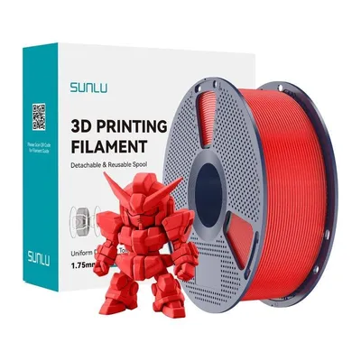 Filament PLA+ Sunlu PLA+ 2.0 R Rot 1,75 mm Hohe Haltbarkeit Verbesserter Fluss