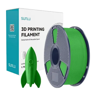Filament PLA Sunlu PLA H-S G Grün 1,75 mm Hohe Geschwindigkeit Qualität