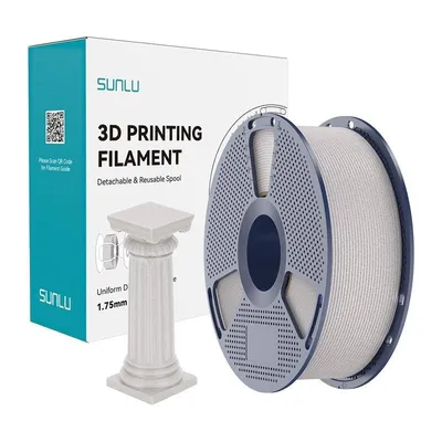 Filament PLA Sunlu PLA H-S Mar SSM Hellgrau 1,75 mm Marmor Hochgeschwindigkeit