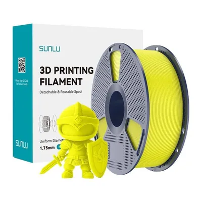 Filament PLA+ Sunlu PLA+ Y Gelb 1,75 mm Hohe Haltbarkeit Präzision