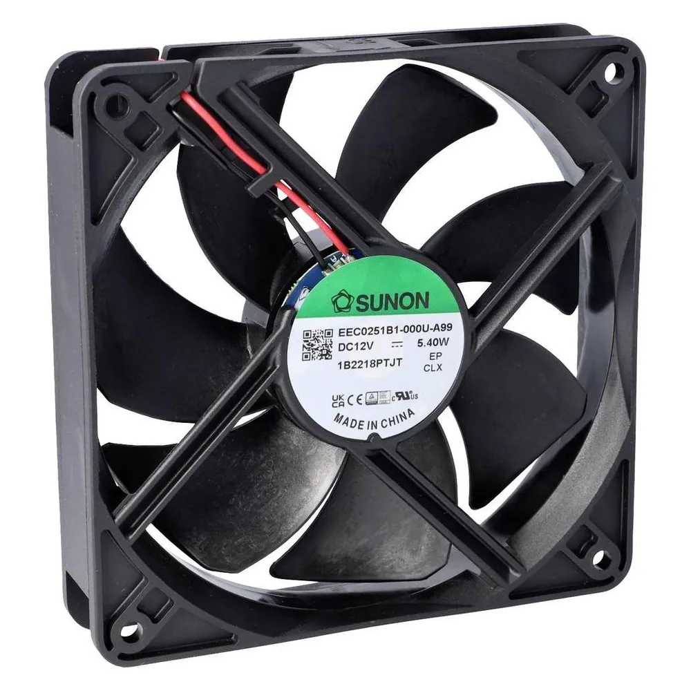 Sunon EEC0251B3-000U-A99 Axiallüfter 12 V/DC 127.39 m³/h (L x B x H) 25 x 120 x