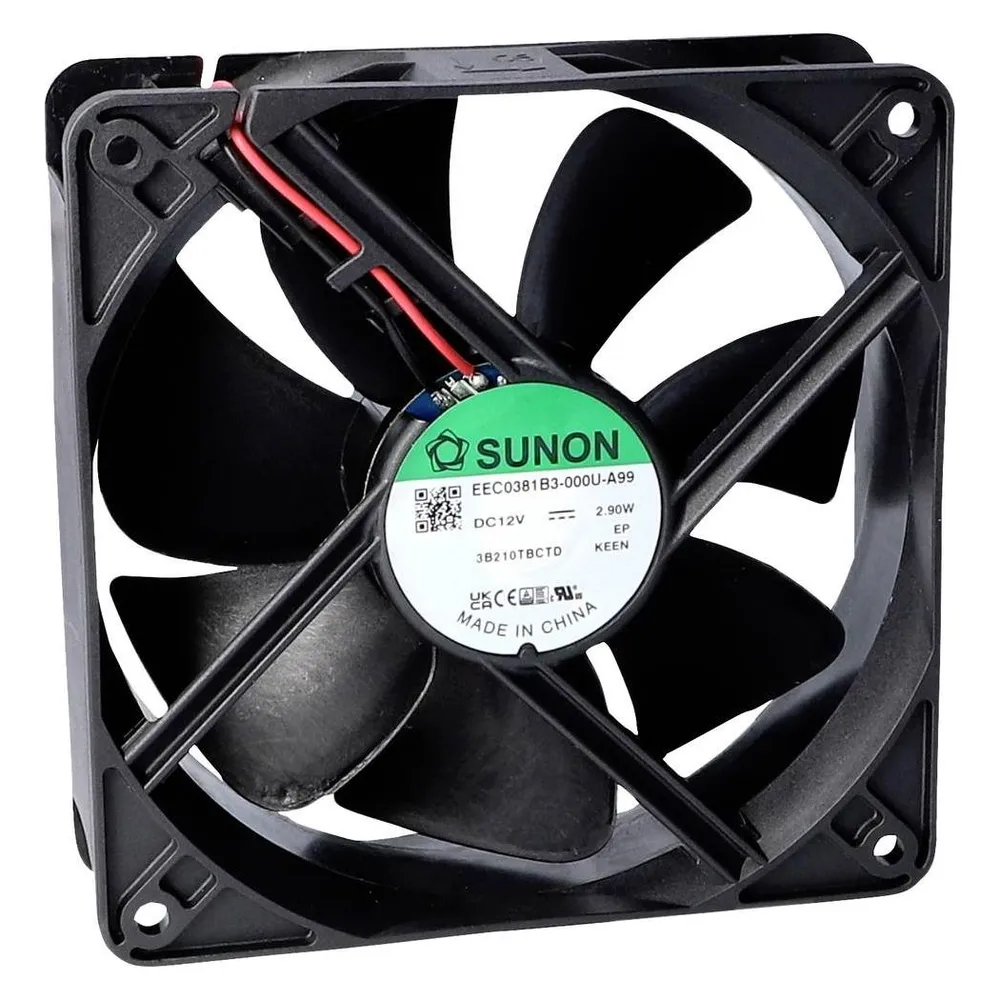 Sunon EEC0381B3-000U-A99 Axiallüfter 12 V/DC 157.96 m³/h (L x B x H) 38 x 120 x