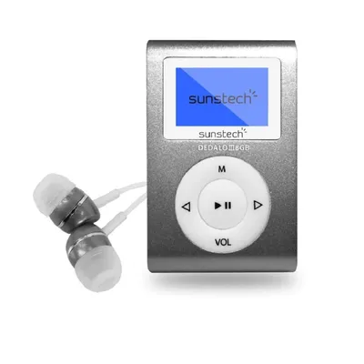 MP3 Player Sunstech Dedalo II 8GB Grau mit FM-Radio und Mikro-USB