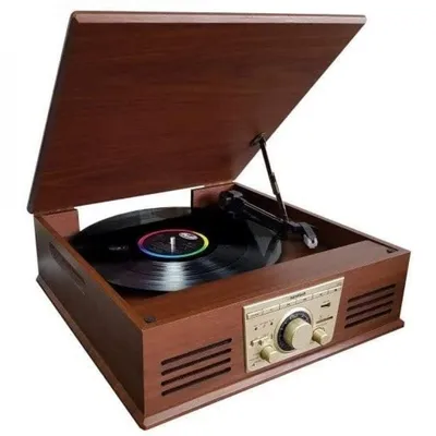 Susntech PXR32WD Bluetooth/USB-Plattenspieler aus Holz