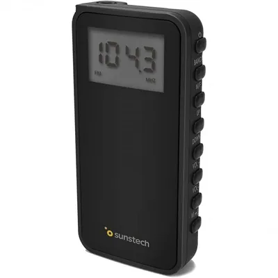 Sunstech RPD23 Digitales tragbares Radio Schwarz