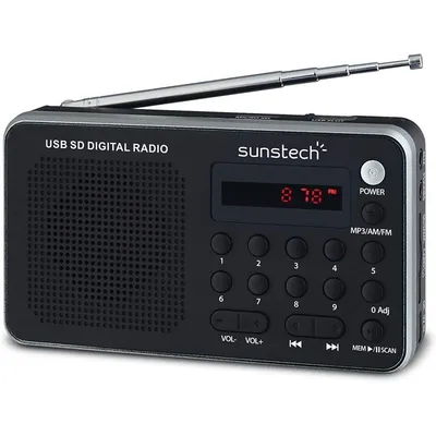 Sunstech RPDS32SL Digitales tragbares Radio, silber