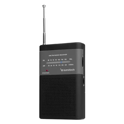 Sunstech RPS42 Schwarzes analoges tragbares Radio
