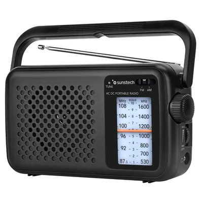Sunstech RPS760 Schwarzes Analogradio
