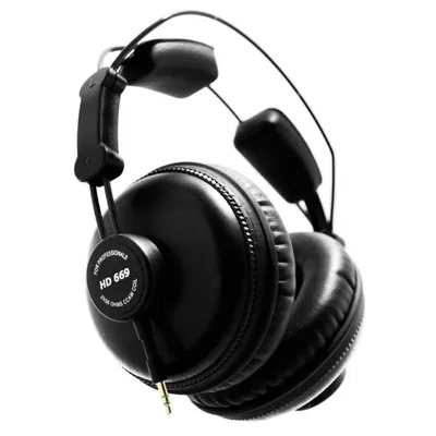 Kopfhörer Superlux HD669 mit Kabel, 3,5 mm Anschluss, Musik, schwarz