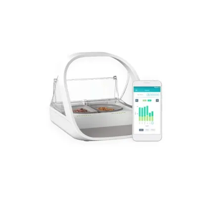 Futterautomat SureFlap iMPFWT Weißes Kunststoff Innen 0.4 L Batterie