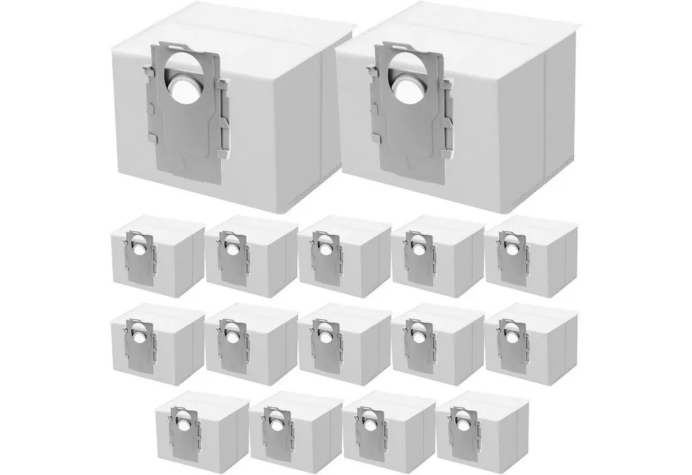 SURFOU Staubsaugerbeutel 16 Stück Staubbeutel für Roborock Q5, Q7, S8, S7 Absaugstationen, 3L Ersatzbeutel Set, für Q5 Pro+, S8 Pro Ultra, S7 MaxV Ultra, Q7 Max+