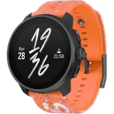 Suunto Race S Bluetooth GPS 45mm Schwarz Silikon Armband Orange SpO2 Wasserdicht 5ATM