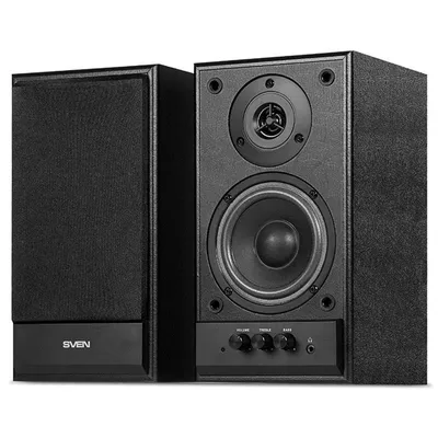 Lautsprecher Sven 2.0 Kabelgebunden 46W mit Bassregelung und Drehregler