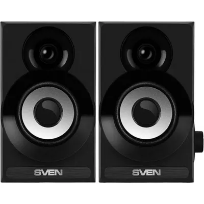 Lautsprecher Sven PC USB 6W mit Steuerung und kompakter Holzoptik