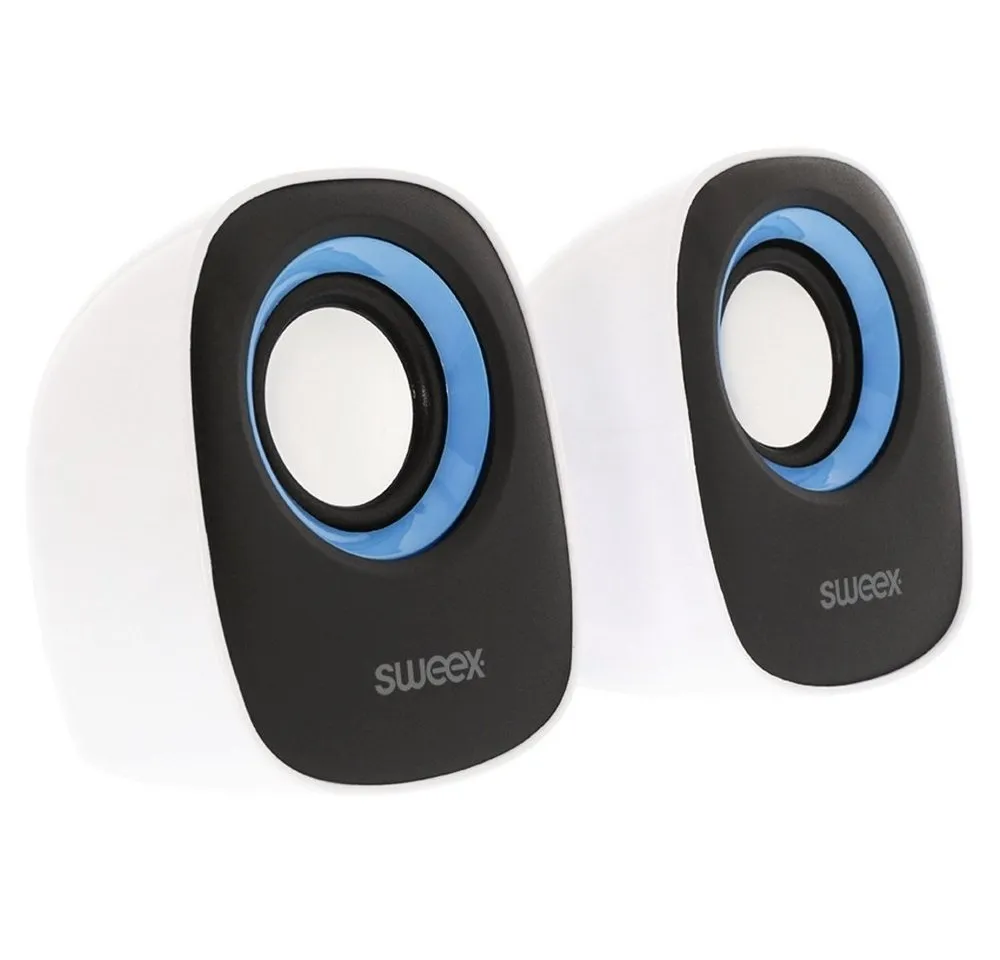 SWEEX Lautsprecher Set – Kompakte USB-Mini-Lautsprecher für Unterwegs Portable-Lautsprecher (Nicht zutreffend, kompakte Größe)