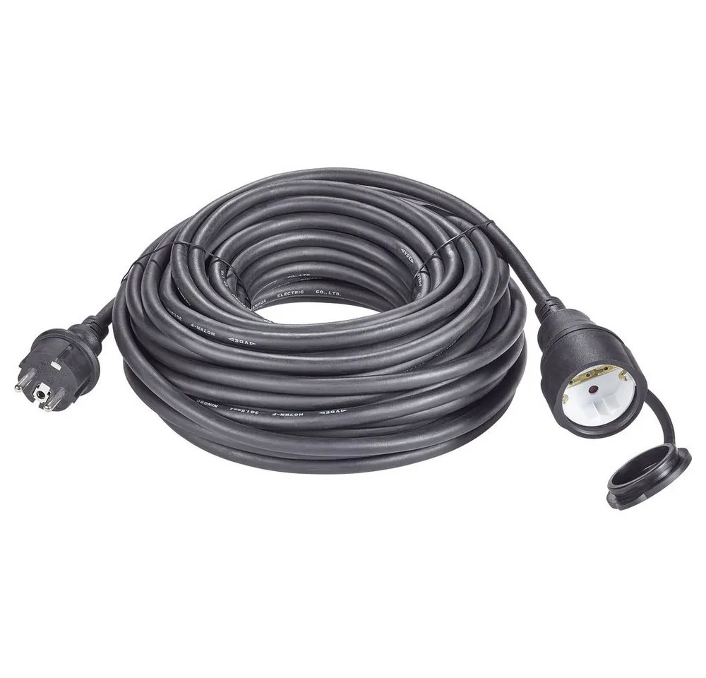 Sygonix Sygonix 1384363 Strom Verlängerungskabel 16 A Schwarz 10.00 m H07RN-F Verlängerungskabel, (1000.00 cm)