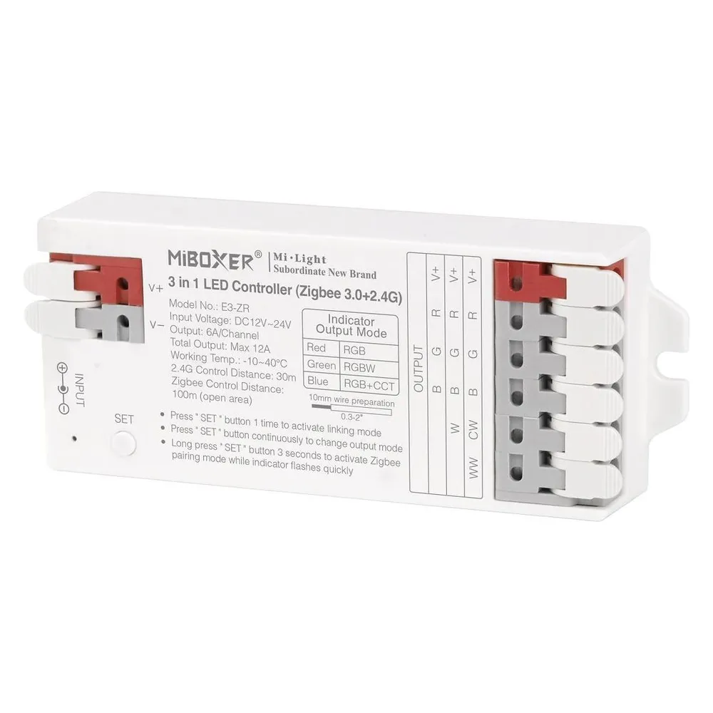 Synergy 21 led controller 3in1 (rgb/rgbw/rgb+cct) zigbee3.0/2.4g *milight/miboxer*