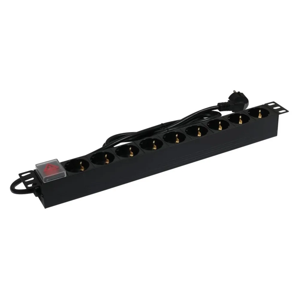 Synergy 21 ALLNET 19"zbh. Steckdosenleiste, 9xDosen(CEE7)->Stecker (CEE7)