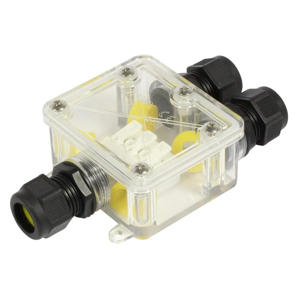 Synergy 21 Wasserdichte Verbinder Box 3 Ports transparent
