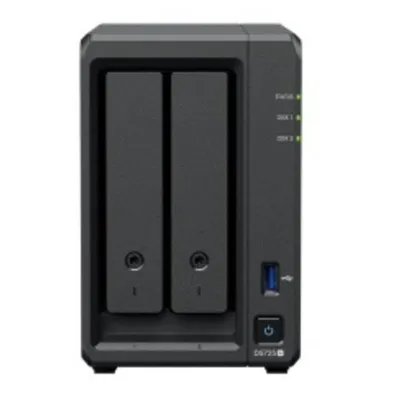 NAS Desktop Synology DP320 16TB SATA R1600 8GB 2-Bay Schwarz mit RAID
