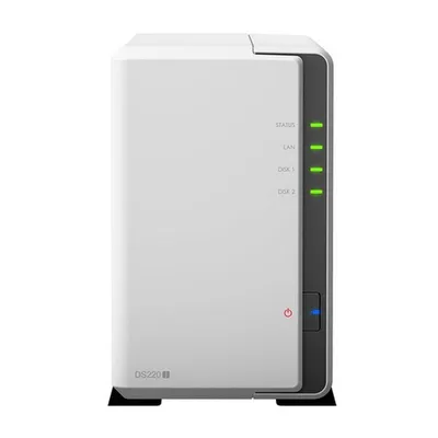 Synology DiskStation DS220j NAS Mini Tower Realtek RTD1296 0,512 GB DDR4 0 TB DiskStation Manager Weiß