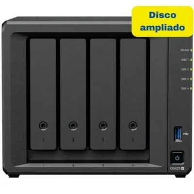 NAS Synology DiskStation DS425+ 16TB 4-Bay 2.5GbE DDR4 Tower M.2 NVMe