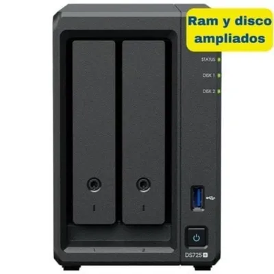 NAS Synology Diskstation DS725+ 8TB 2-Bay 2.5GbE DDR4 ECC M.2 NVMe Erweiterung