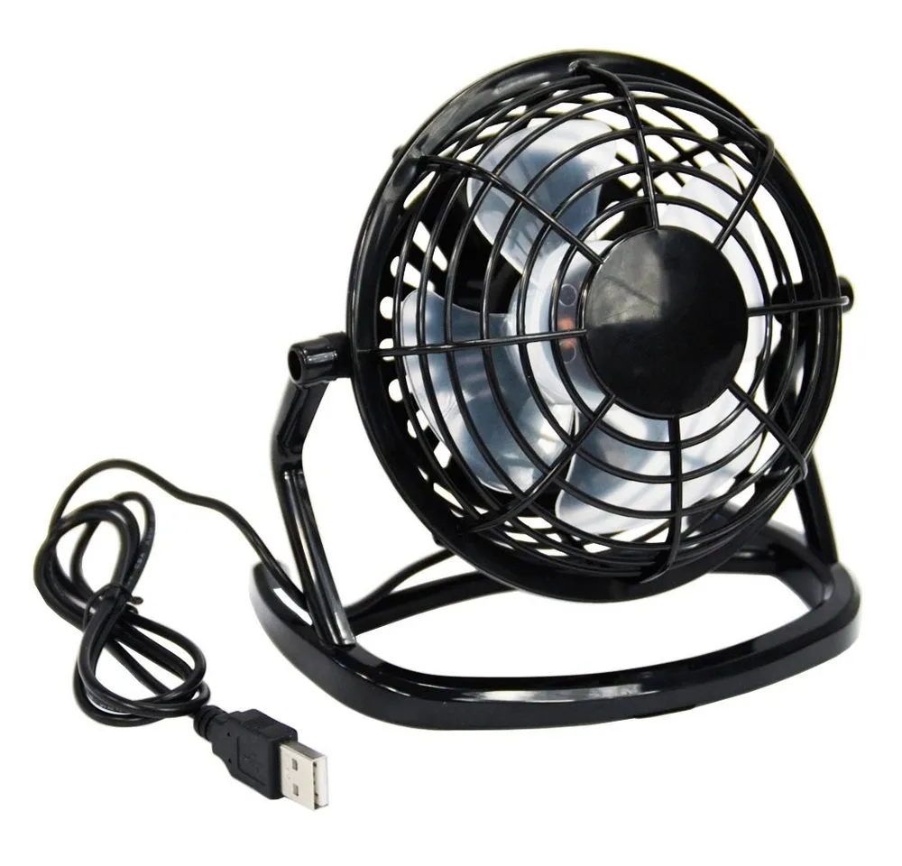 Systafex® Tischventilator USB Tischventilator tragbar für PC, Laptop & Notebook, Neigungswinkel einstellbar