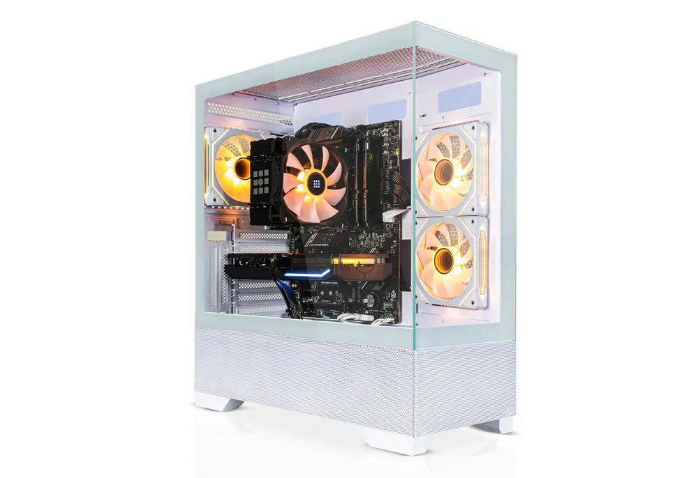 SYSTEMTREFF AMD Ryzen 5 5500 mit Nvidia GeForce RTX 5060 8GB Gaming-PC (AMD 5500 5500, Nvidia GeForce RTX 5060, 16 GB RAM, 512 GB SSD, Luftkühlung)
