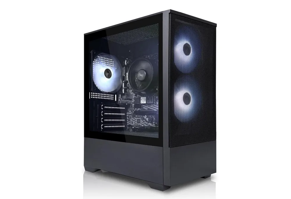 SYSTEMTREFF AMD Ryzen 5 PRO 5655G mit Radeon RX Vega 7 PC (AMD 5655G 5655G, RX Vega 7, 16 GB RAM, 512 GB SSD, Luftkühlung)