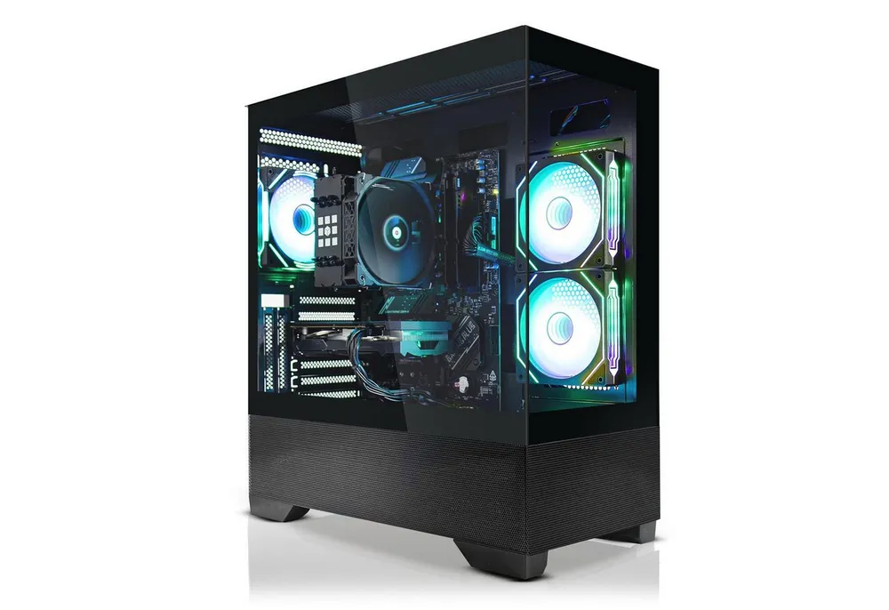 SYSTEMTREFF AMD Ryzen 7 9800X3D mit AMD Radeon RX 9070 XT 16GB Gaming-PC (AMD 9800X3D 9800X3D, Radeon RX 9070 XT, 32 GB RAM, 1000 GB SSD, Luftkühlung)
