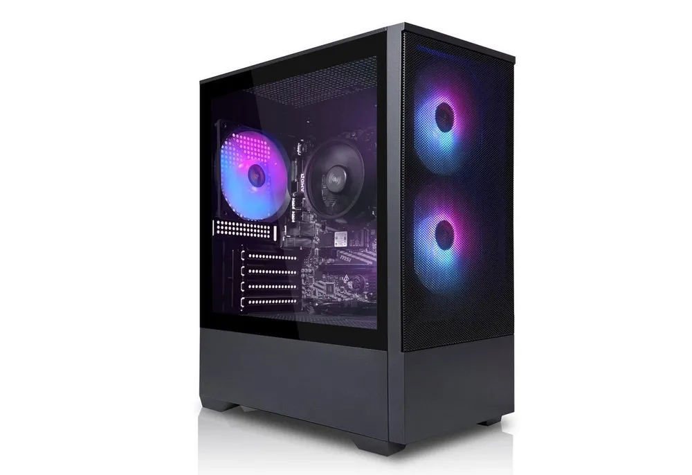 SYSTEMTREFF Basic Gaming-PC (AMD 5500 5500, GeForce RTX 3050, 16 GB RAM, 512 GB SSD, Luftkühlung)