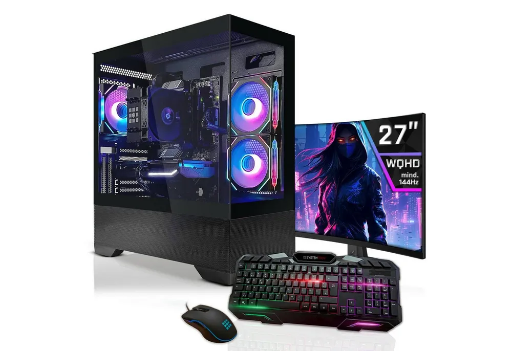 SYSTEMTREFF Intel Core Ultra 5 245KF mit Nvidia GeForce RTX 5070 TI 16GB Gaming-PC-Komplettsystem (27", Intel 245KF 245KF, Nvidia GeForce RTX 5070 Ti, 32 GB RAM, 1000 GB SSD)