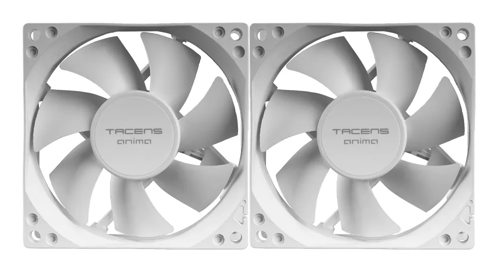 Tacens Anima Af8x2 Kit 2x 80mm Ultra-leise Lüfter Fluxus White