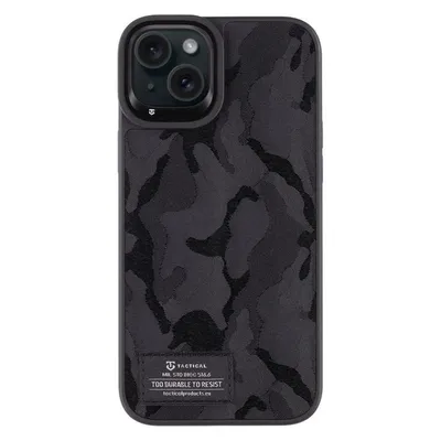 Tactical Camo Troop Cover for Apple iPhone 15 Plus Black