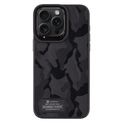 Tactical Camo Troop Cover for Apple iPhone 15 Pro Max Black