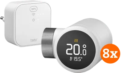 Tado Smart-Thermostatkopf X - Starterpaket 8er-Pack