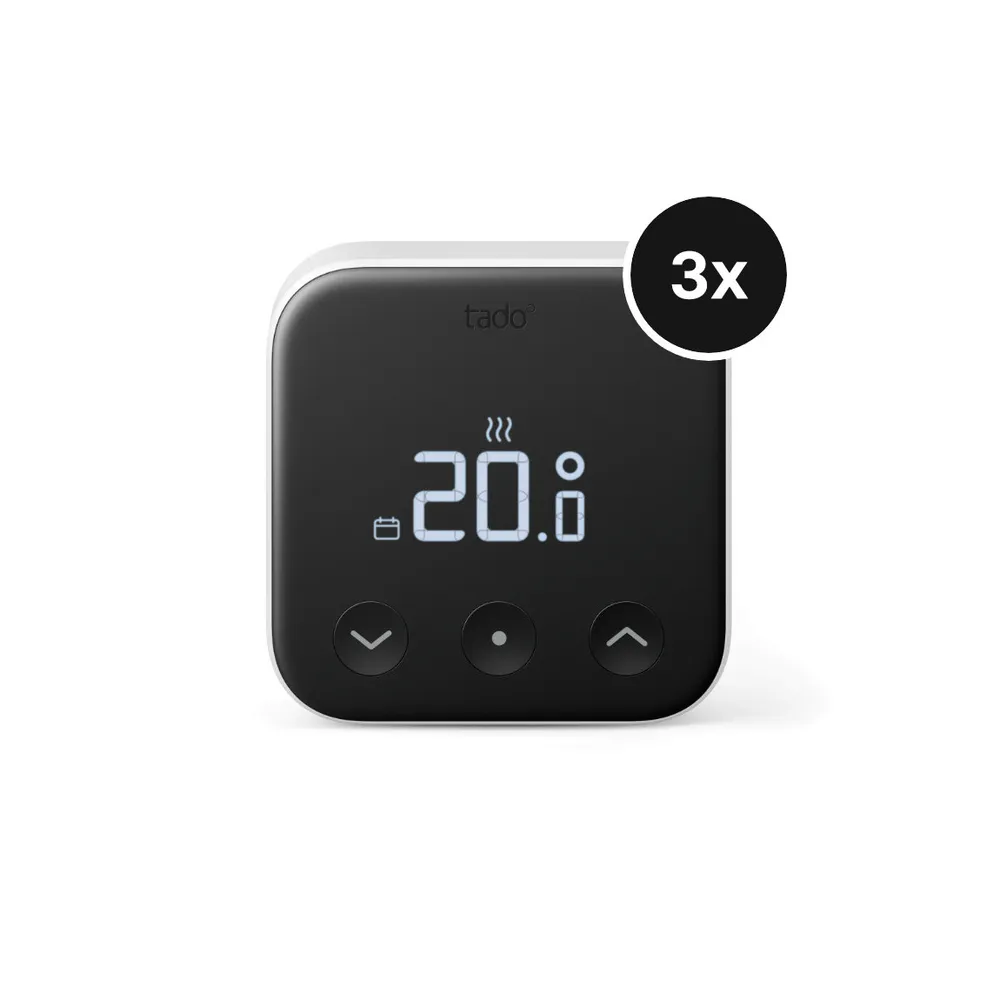 tado° X Smartes Thermostat für Fußbodenheizung und Einzelraumsteuerung (230V) - 3er-Set