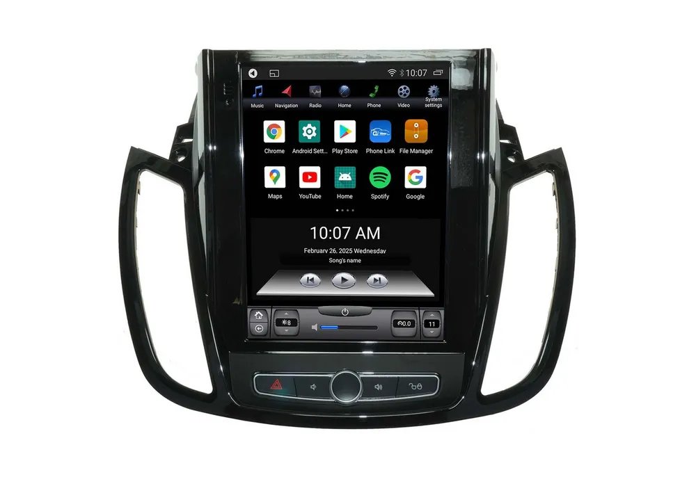 TAFFIO Für Ford Kuga II C-Max II Escape 9.7" Touch Android Autoradio CarPlay Einbau-Navigationsgerät