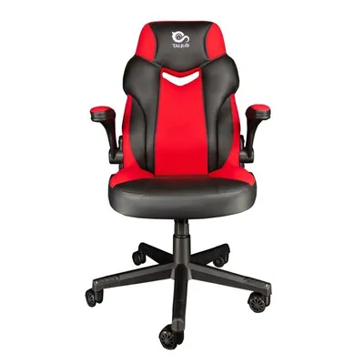 Talius Crab Gaming-Stuhl mit klappbaren Armlehnen in rotem Nylon