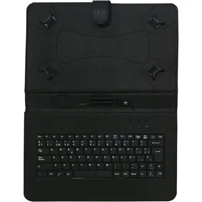 Talius CV-3006 Schwarze Hülle mit MicroUSB-Tastatur für Tablets bis zu 10"