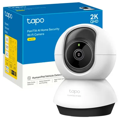 Überwachungskamera TP-Link TC72 2K Nachtsicht Innen KI Alarm Sprachsteuerung Zwei-Wege-Audio
