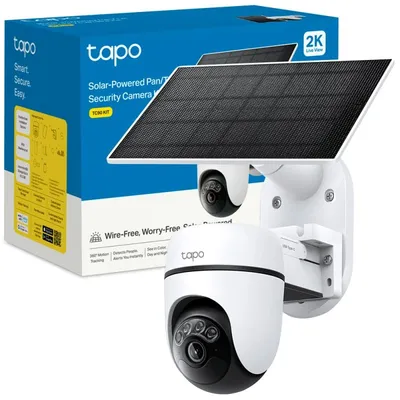 Überwachungskamera TP-Link Tapo TC90 KIT 2K Nachtsicht Außen Zwei-Wege-Audio Sirene Solar