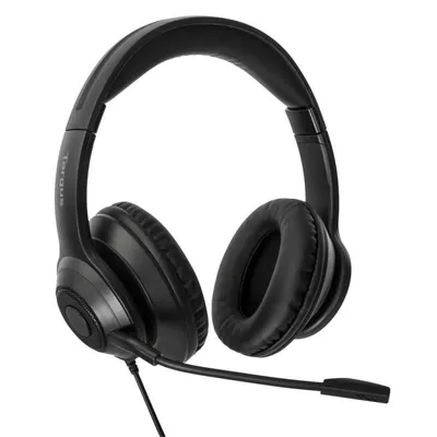 Targus AEH102GL USB-Headset mit Mikrofon, schwarz