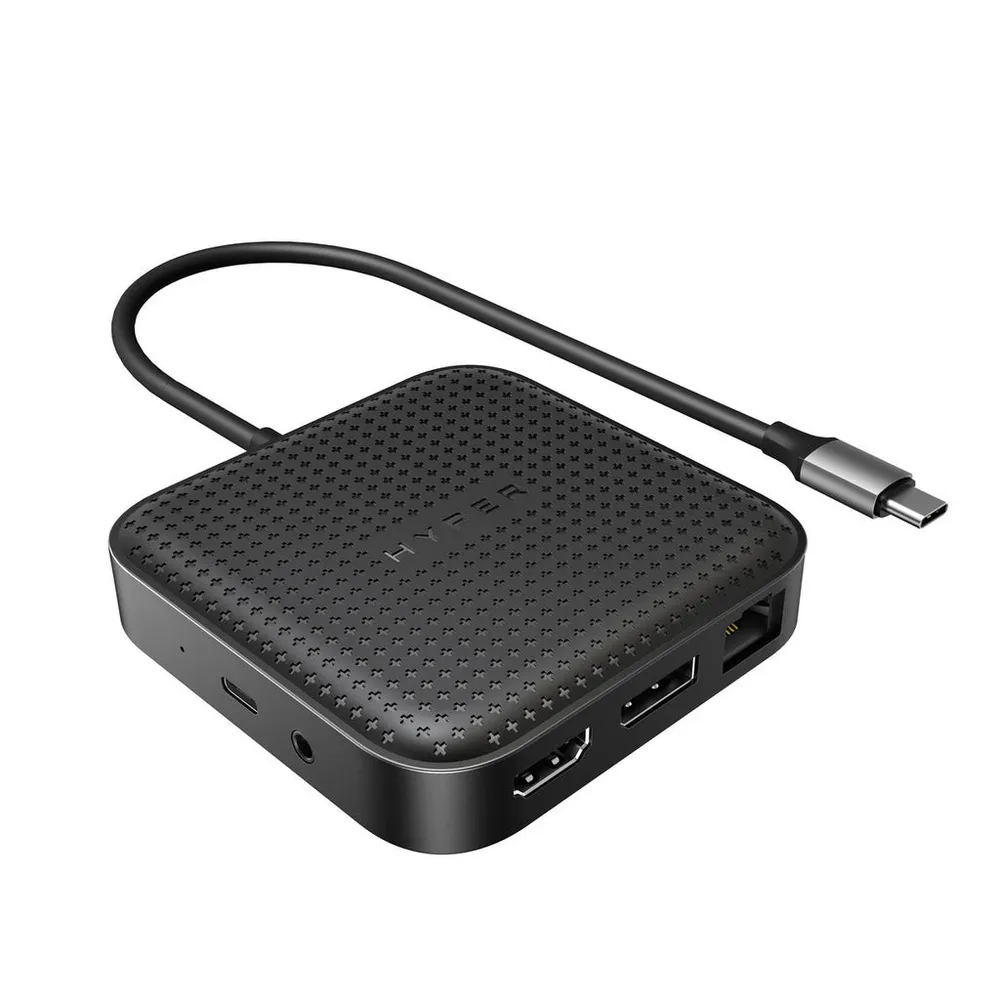 Mobile Dock Targus HD USB4 Alámbrico 2x USB 3.2 Gen 2 Typ A 1x Typ C 1x USB4 HDMI 2.1 DisplayPort 1.4 Ethernet 1x Schwarz