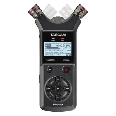 Audiorecorder Tascam DR-07XP 32 Bit 96 kHz Stereo USB-C LCD MicroSD