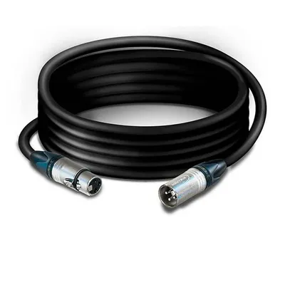 Audio Kabel TASKER 300786 XLR 3m Schwarz Hochwertige Abschirmung