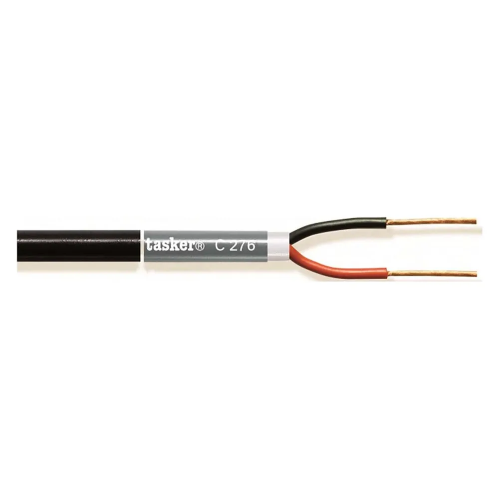 Tasker Audio Cable, schwarz, 100m, PVC 3.50x9.20mm